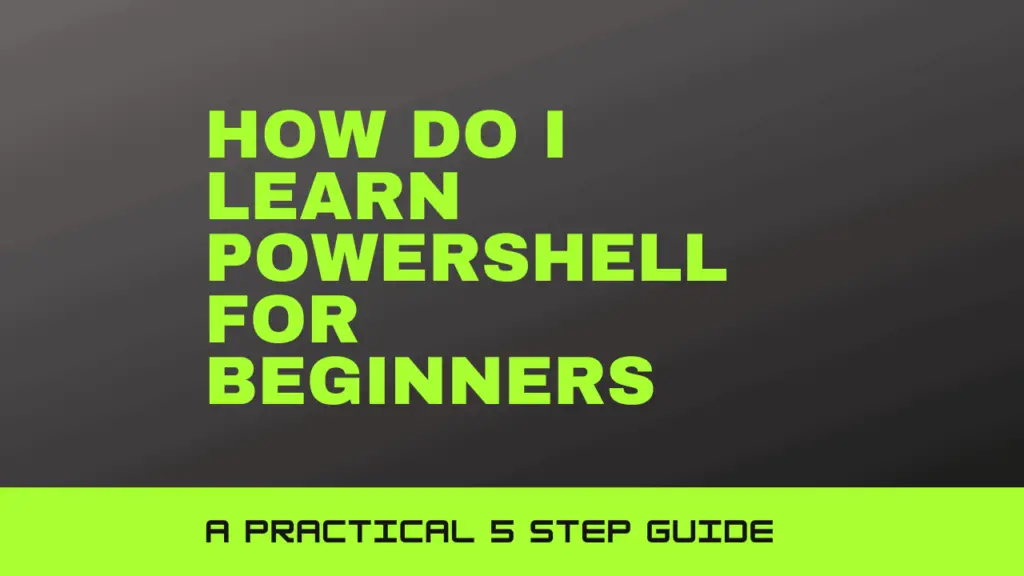 How do i learn powershell for beginners