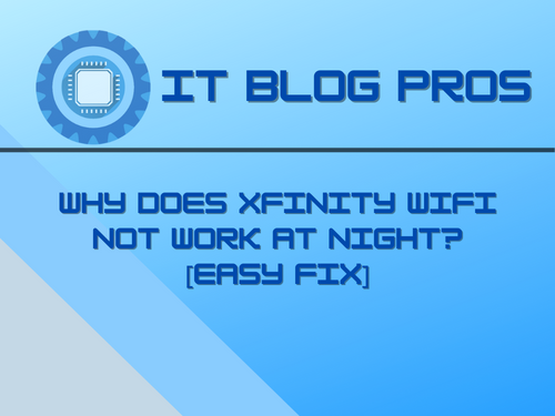 The issue of Xfinity WiFi not working at night is a common problem faced by many Xfinity users. It can be frustrating to be without a reliable internet connection when you need it the most, especially at night. In this article, we'll provide a comprehensive guide to help you understand why Xfinity WiFi may not be working at night and what you can do to resolve the issue. Understanding the Causes of Xfinity WiFi Not Working at Night There are several reasons why Xfinity WiFi may not be working at night. Some of the most common causes include: Overloading of the network: If too many devices are connected to the network, it may cause the network to become congested and slow down, resulting in poor performance. Interference from other devices: Devices such as microwaves, cordless phones, and other electronic devices can interfere with the Xfinity WiFi signal, causing it to slow down or stop working altogether. Distance from the router: The distance from the router can also affect the strength and quality of the Xfinity WiFi signal. The further you are from the router, the weaker the signal will be. Technical issues with the router: If there is a technical issue with the Xfinity router, it may cause the network to stop working or experience performance issues. Steps to Fix Xfinity WiFi Not Working at Night Here are several steps you can take to resolve the issue of Xfinity WiFi not working at night: Reboot the router: Sometimes, a simple reboot of the Xfinity router can resolve the issue. To reboot the router, unplug it from the power source and wait for a few minutes before plugging it back in. Move closer to the router: If you're experiencing a weak Xfinity WiFi signal, try moving closer to the router to improve the signal strength. Disable other devices: If you believe that other devices are interfering with the Xfinity WiFi signal, try disabling them and see if the problem persists. Update the router firmware: If you have a technical issue with the Xfinity router, updating the router firmware may resolve the problem. Check the Xfinity website for instructions on how to update the firmware. Contact Xfinity support: If none of these steps resolve the issue, contact Xfinity support for further assistance.