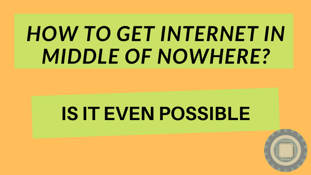 Internet in The Middle of Nowhere Is Possible