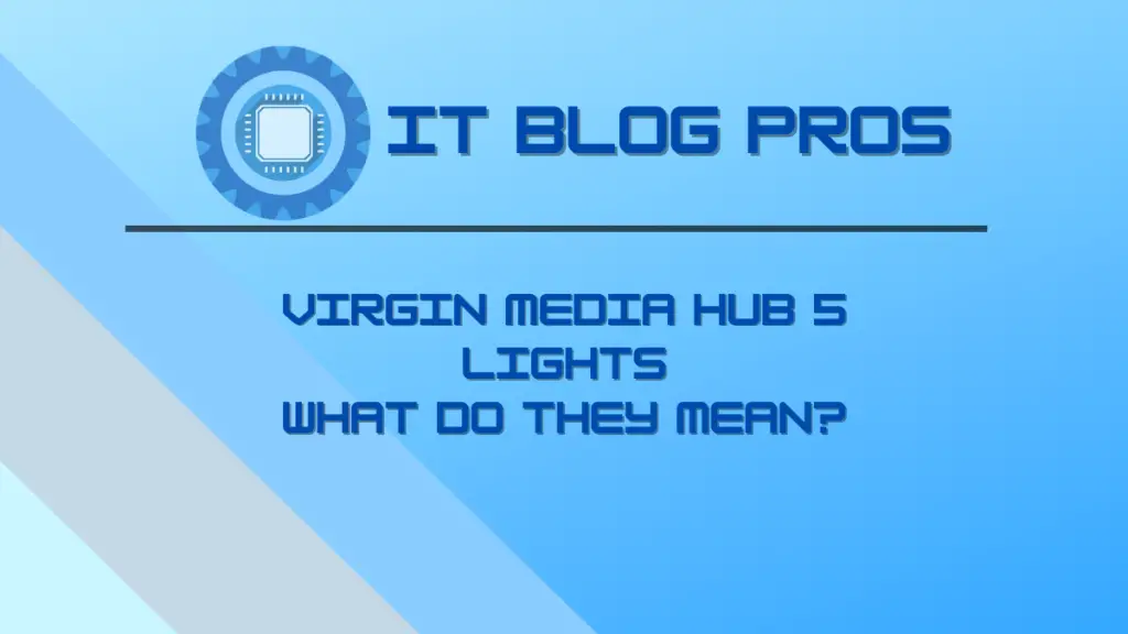 Virgin Media Hub 5 Lights