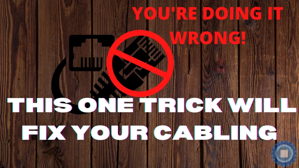 Ethernet cable do's and don'ts.