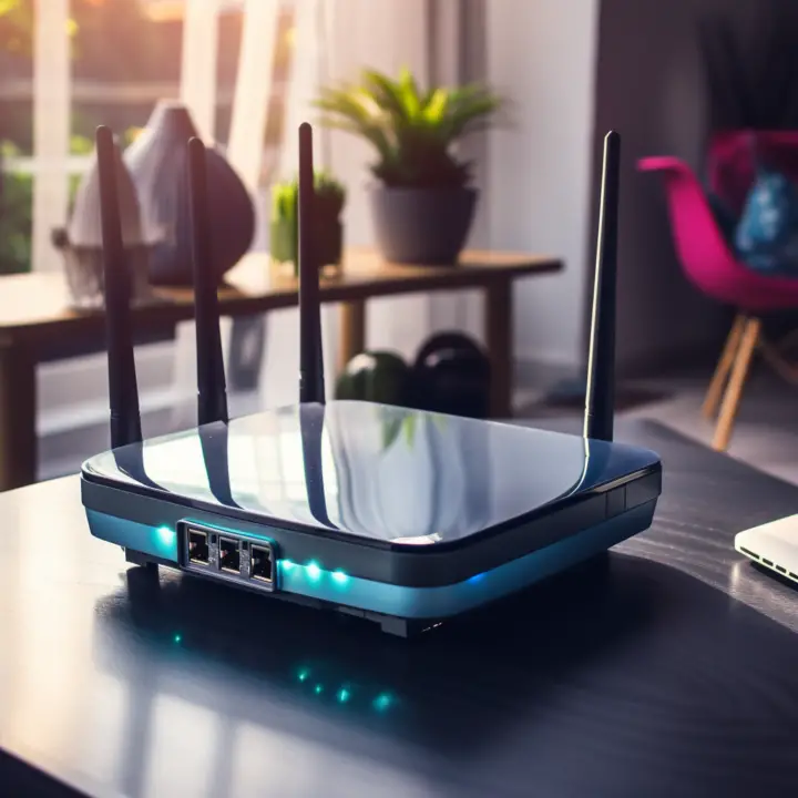 Image showing WiFi router placed centrally in a home